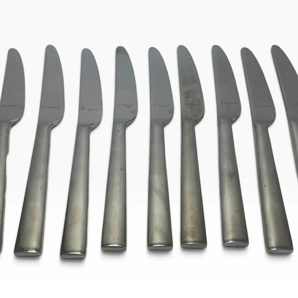 16pc Lenox Tin Can Alley Flatware 18/8 Stainless Steel Modern Pattern - Read